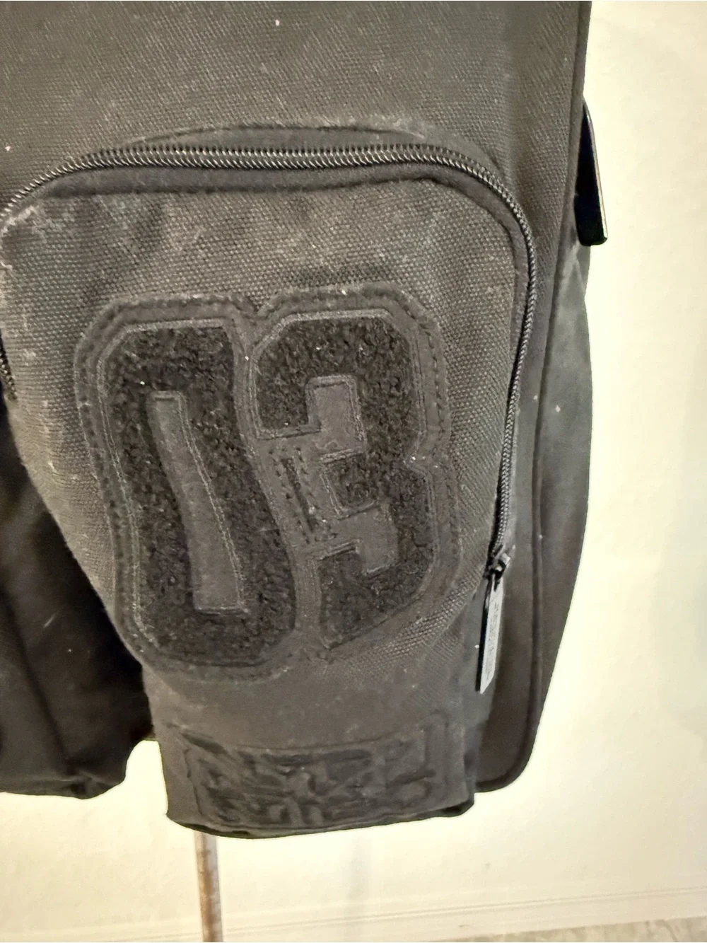 New adidas Black Mens Backpack with Dual Patch Front Pockets